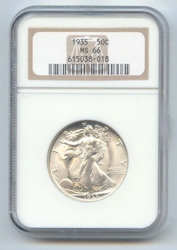 1935 Walking Liberty Half Dollar, NGC MS-66