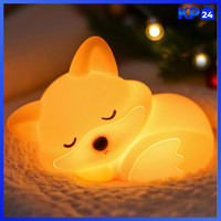 Fuchs Lampe Dimmbar Silikon Nachtlicht LED FüR Kinderzimmer Schlafzimmer