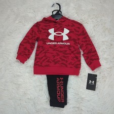 Baby Boy Under Armour 2-piece Rival Camo Hoodie Jogger Set Red Size 12M