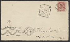 1902 Formosa ONT Squared Circle NO 8 02 On Cover to London