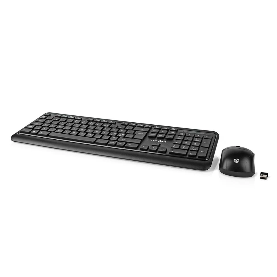 Pack Dutch QWERTY Wireless Keyboard with Wireless Mouse and USB Nano Receiver - Image 3 of 4