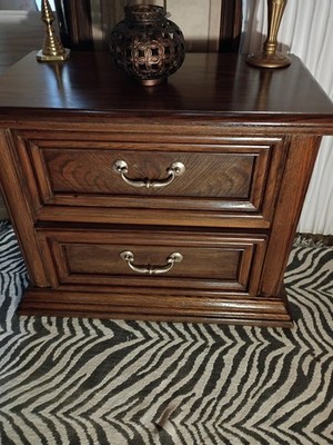 Bassett Vintage Side Table Mid Century Modern Solid Wood
