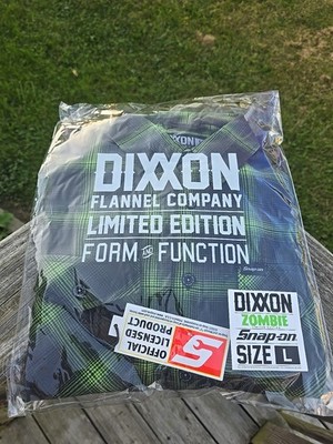 NEW Dixxon Zombie Snap On Flannel Limited Edition L Streetwear