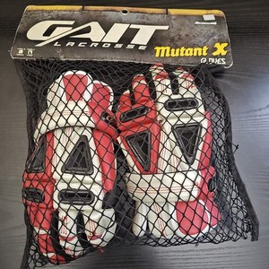 NEW Gait Lacrosse Mutant X Gloves Red Large