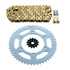 1990-1991 fits Suzuki RM125 RM 125 Gold O Ring Chain & Sprocket 13/51 114L