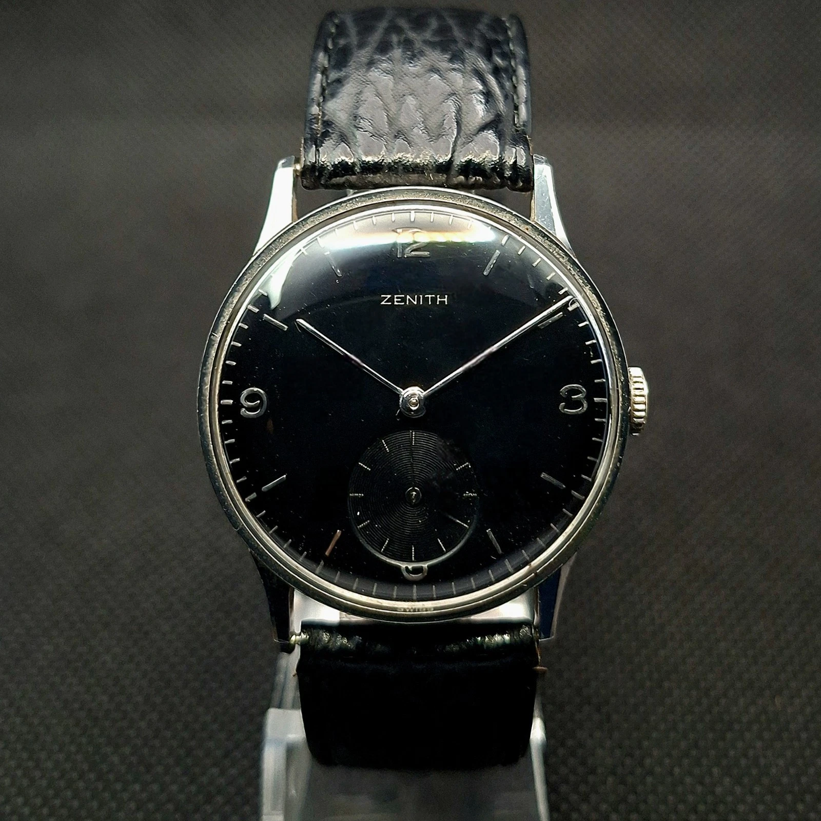 Zenith — ZENITH vintage 1950s men's watch cal.126 classic artDeco Sub sec