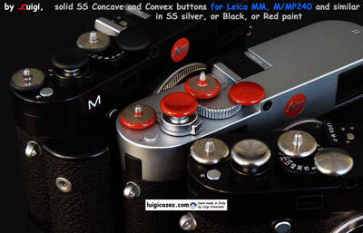 STAINLESS STEEL SOFT RELEASE BUTTON to LEICA M3,M4,M6,M7,MP,M10-9-8,MOST CAMERAS