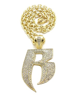 Iced Hip Hop DMX Ruff Ryder Pendant 7mm/18