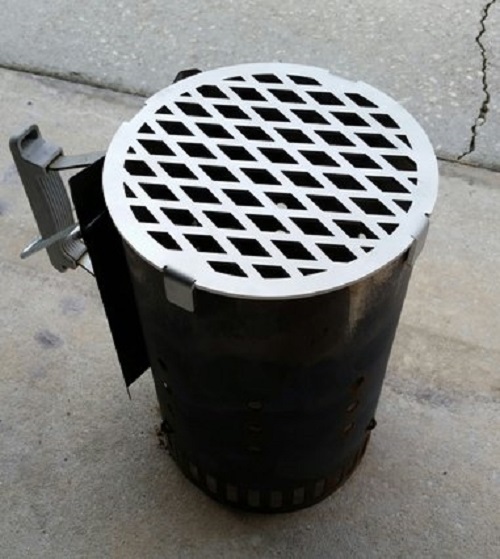 Chimeny Griller Top for BBQ Smoker Charoal Fire Starter Unkn