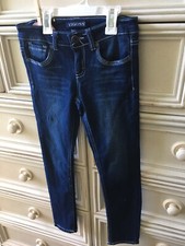 Vigoss Distressed Girls Jegging like jeans with zipper Size 8