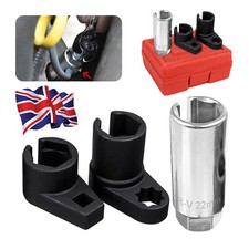 3Pcs O2 Oxygen Lambda Sensor Socket 6 Point Wrench Tool Remover Installer Set