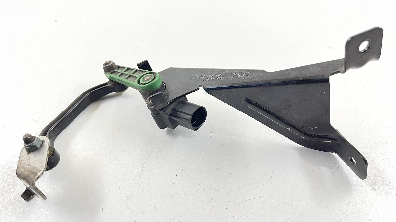 08-15 AUDI R8 SPYDER DRIVER LEFT REAR HEADLIGHT HEIGHT LEVEL SENSOR OEM