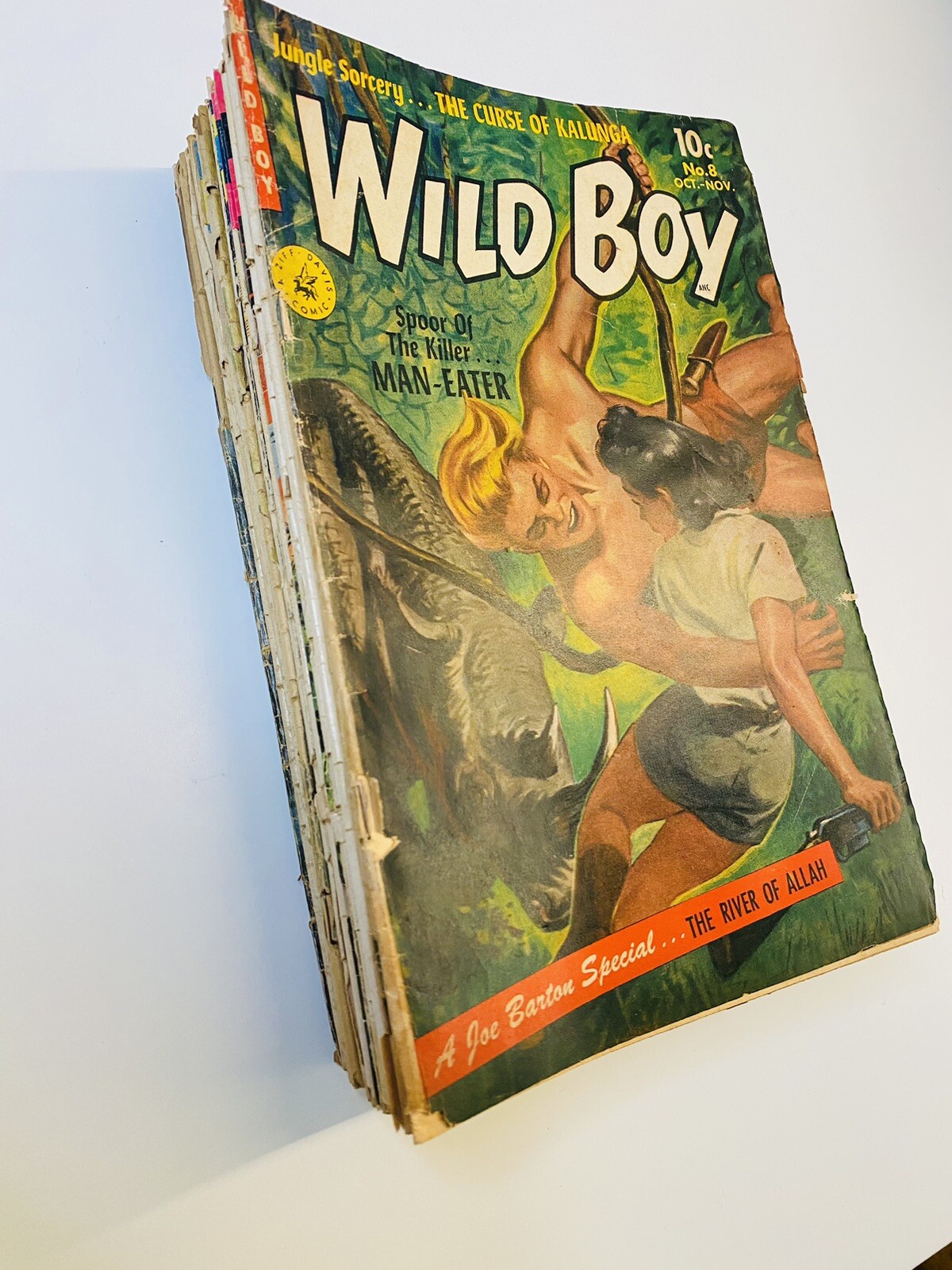 Lot of 25 vintage GoldenSilverBronze Age comics; Wild Boy 8, DC