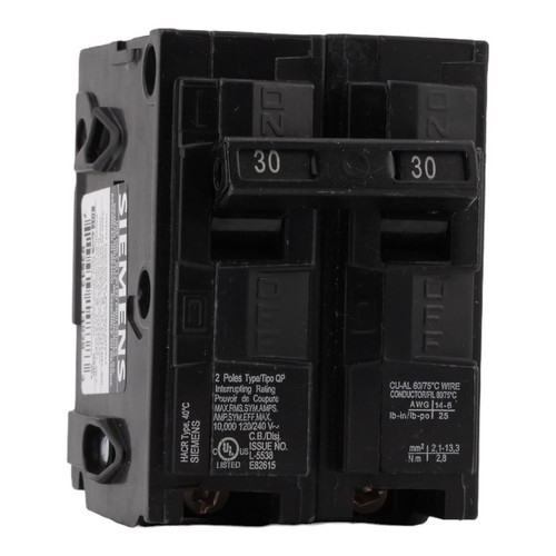 NEW Siemens Q230 30 Amp 2 Pole 120/240V Circuit Breaker - Picture 2 of 3