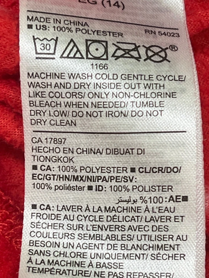 Pijama/pantalones de salón Old Navy rojo bastón de caramelo para niña TALLA-XL Foto 3 de 4