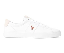 Image of Polo Ralph Lauren Canvas Trainers White (Sayer-NE)