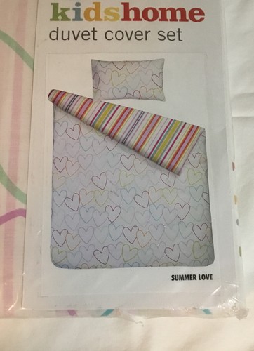 Herzen & Streifen Bettbezug Set Twin Bunt SUMMER LOVE 40” x 80” - Bild 8 von 9