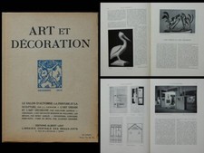 ART ET DECORATION DECEMBRE 1924 SALON D'AUTOMNE, MALLET STEVENS, HERBST RENAUDOT
