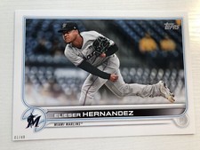 2022 Topps Series 1 Jumbo 5x7 01/49 Elieser Hernandez Marlins 9