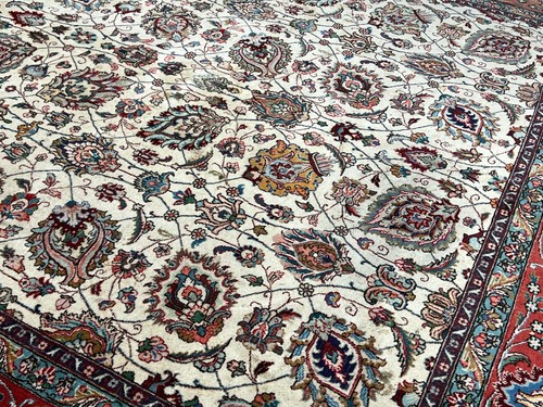 Seltener Unikat Handgeknüpfter Orientteppich Täbris 390x300 cm rug carpet - Bild 15 von 23