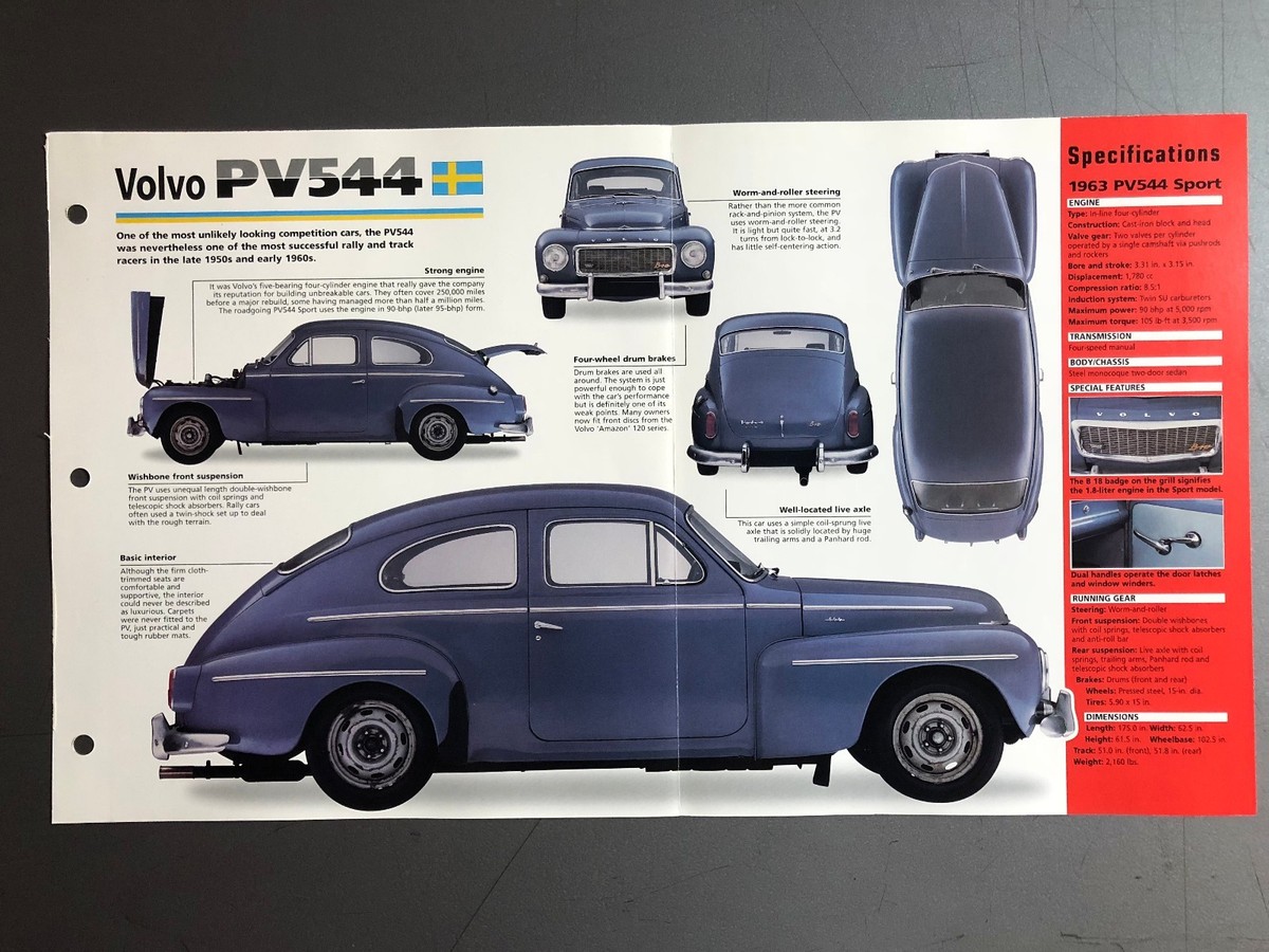 1958 - 1965 Volvo PV544 Coupe IMP 