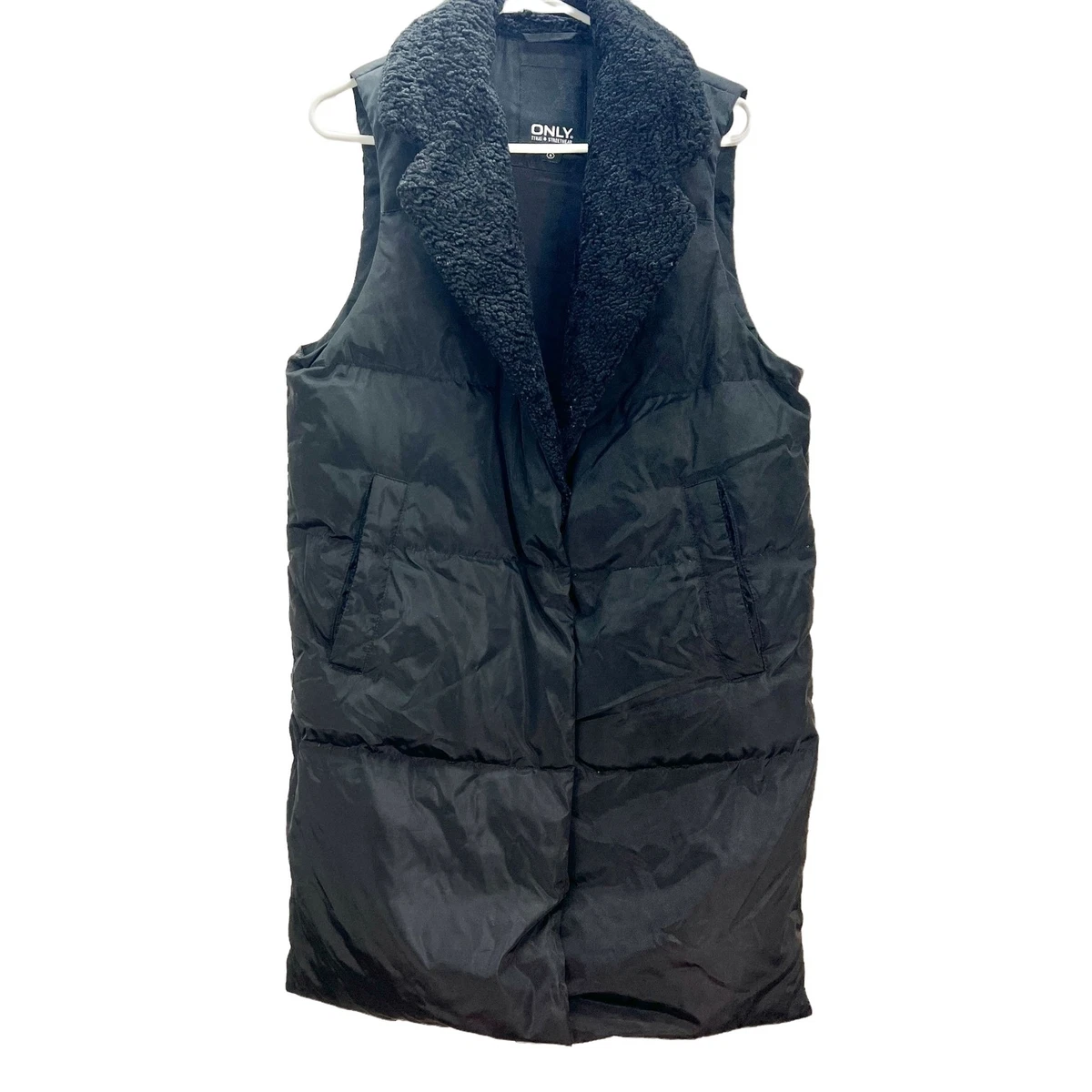 Black vest womens puffer hot sale