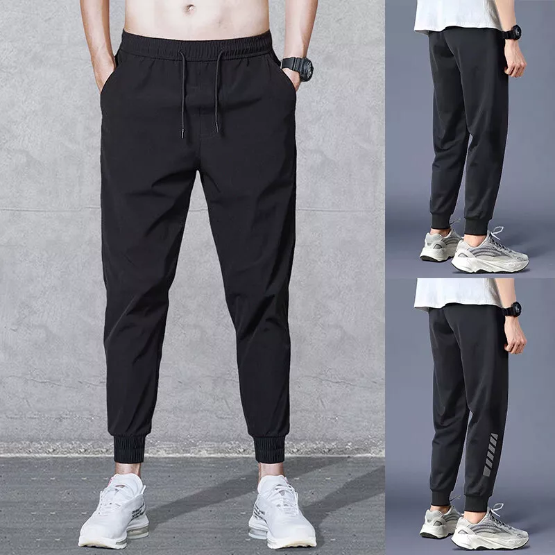 Ankle length store joggers mens