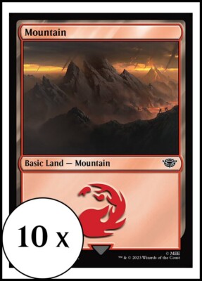 MTG - 10 x Mountain (269) - Lord of the Rings - Basic Land