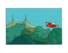 Shazam Marvel Production Animation Cel and OBG Background Filmation 1974-76 f