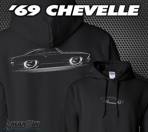 Hoodie '69 Chevelle - 1969 Chevy SS Super Sport Chevrolet Malibu  - Foto 1 di 24