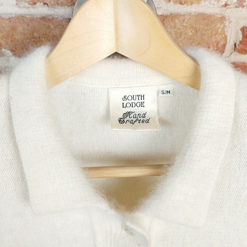 Vintage Cardigan Jumper Angora Cottagecore Roses South Lodge Womens S/M 80s 90s - Picture 5 of 6