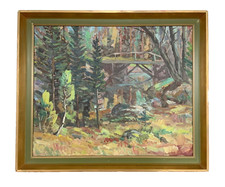 Vintage Original Ölgemälde, signiert, gerahmt 60er Jahre