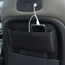 Back Storage Bag Black Cloth Front Seat 20-23 For Land Rover Defender 90 110