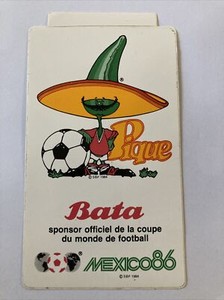 NO PIN'S BROCHE VINTAGE MONDIAL FOOT MEXICO 86 ALGERIE MASCOTTE PIQUE COCA COLA