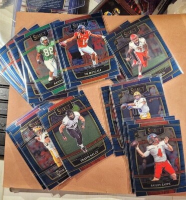 2023 Panini Select Draft Picks Blue Base Football - Pick from list