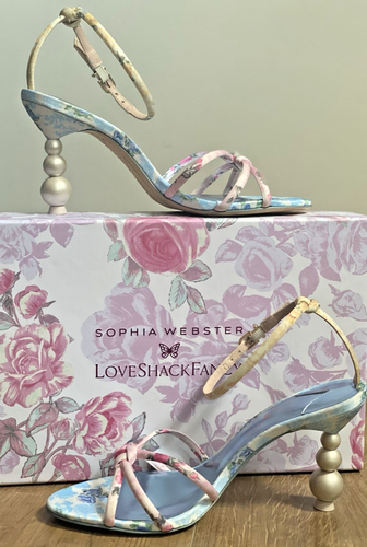 Sophia Webster x LoveShackFancy Pixie Pearl Heel Sandals UK5/EUR38 NWB Rare - Picture 6 of 13