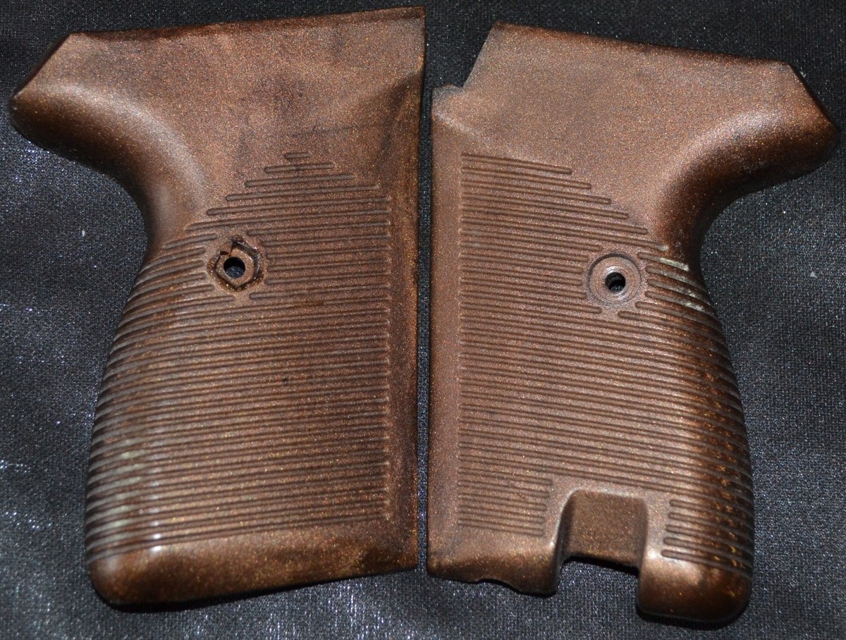 Polish Radom Makarov P83 pistol grips dark brown plastic with