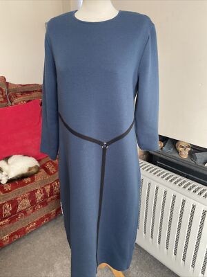 Ladies Blue & Black Wool Blend Oversized Long Jumper/Shift Dress Size 16 | eBay Ladies Blue & Black Wool Blend Oversized Long Jumper/Shift Dress Size 16 | eBay