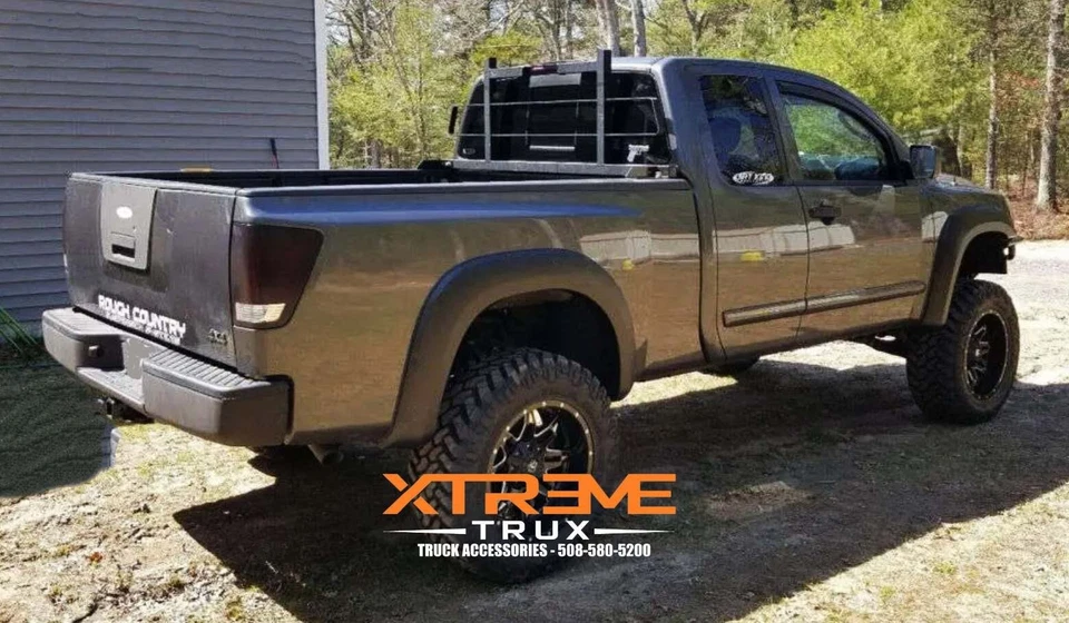 Conjunto de alargadores de para-lama estendidos texturizados Nissan Titan 2004-2015 sem caixa de bloqueio - Imagem 2 de 4