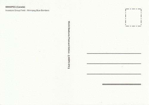 Limited Edition Winnipeg Blue Bombers Investors Group Field Stadium Postcard - Picture 2 of 2