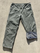 VTG Carhartt Pants Mens 38x31 B111 MOS Lined Carpenter 2009 Canvas Union Made