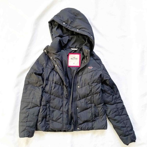 Hollister Dark Navy Blue Puffer Jacket 