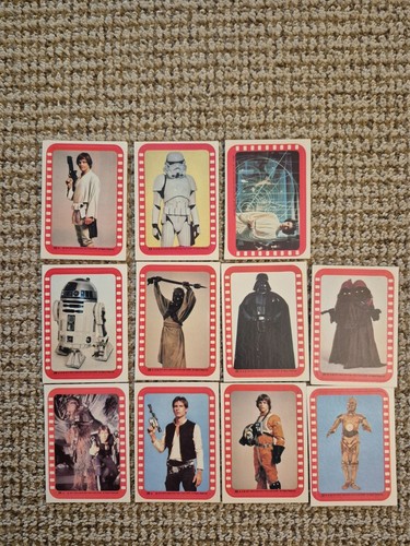 1977 star wars cards series 4 red stickers full set