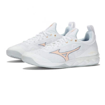 MIZUNO WAVE LUMINOUS 2 VOLLEYBALLSCHUHE DAMEN WEISS ROSA