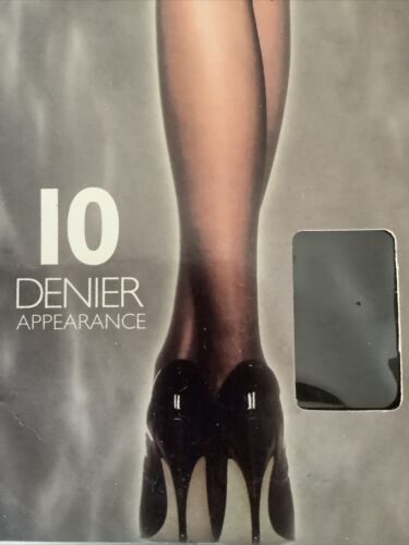 Pretty Polly Gloss 10 Denier Lycra Pantyhose Tights Barely Black Small - Picture 3 of 6