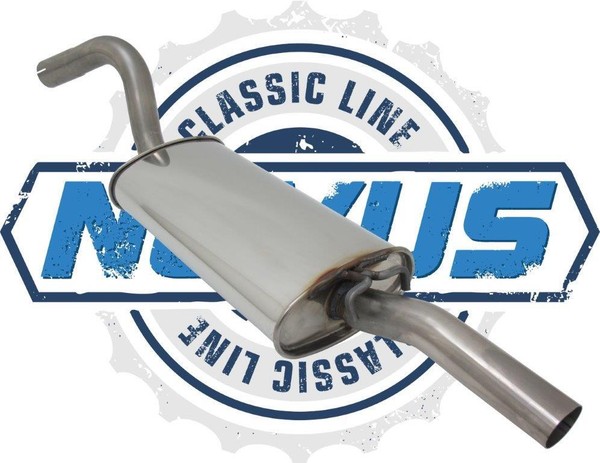 Novus Edelstahl EndschalldÄMpfer AUSPUFF-ANLAGE Audi 80 90 Typ 89 B3 48-85KW-image