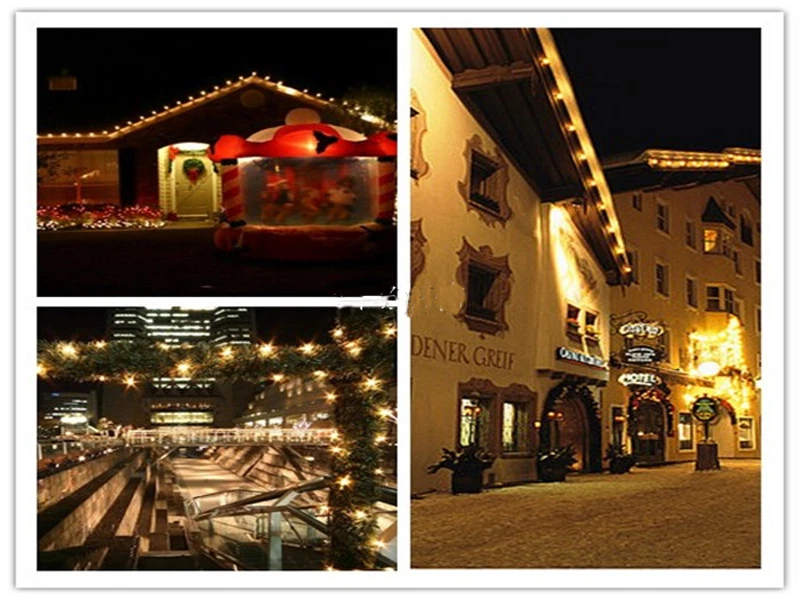 E27 festoon lights waterproof cable for party lights bulb socket flat cable 15m - Image 3 of 4