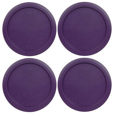 4 Replacement Lids Covers for Pyrex 2-Cup Containers, 5-Inch  7200-PC PURPLE