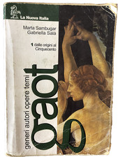 Libro "Gaot 1 Dalle origini al 500 generi autori opere temi"  La Nuova Italia