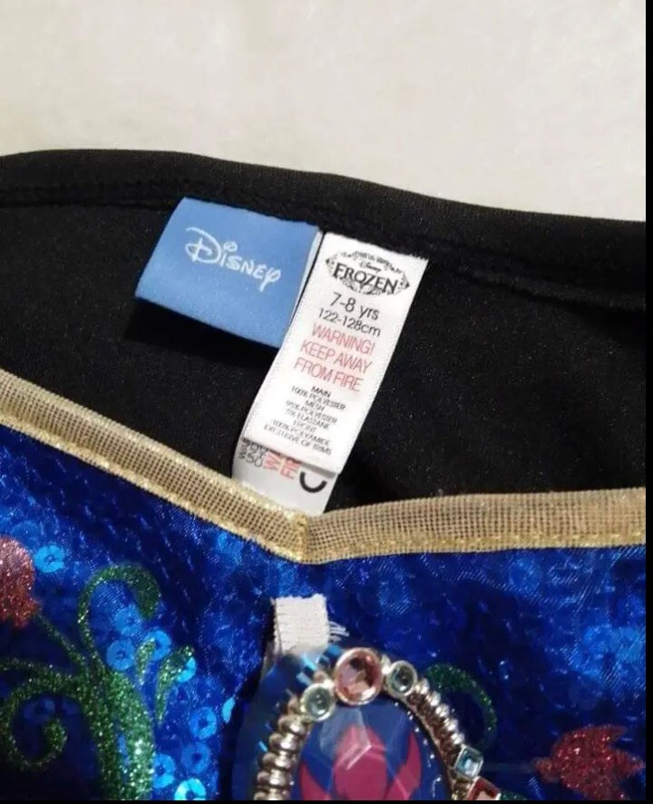 Age 78 Sainsbury's Disney Frozen Princess Anna Fancy Dress Hooped